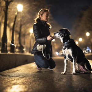 Rendre les Promenades Nocturnes avec son chien Plus Sûres: Technologies et Accessoires pour Voir et Être Vu.