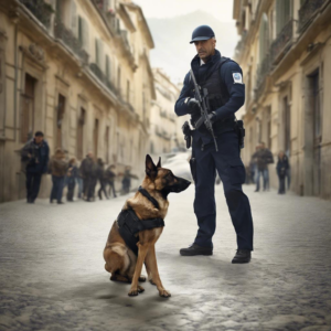 Hommage aux chiens de sécurité au Festival de Sanremo