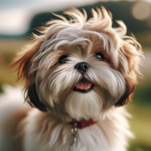 Un petit chien Shih Tzu : chiens et chats brachycéphales